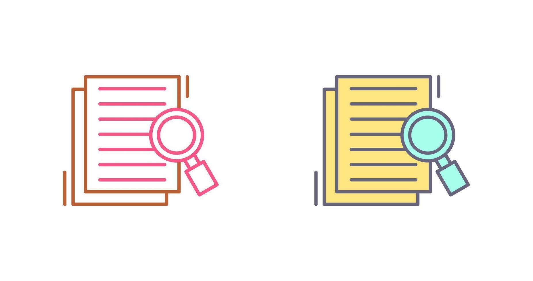 Details Looking Icon Design vector