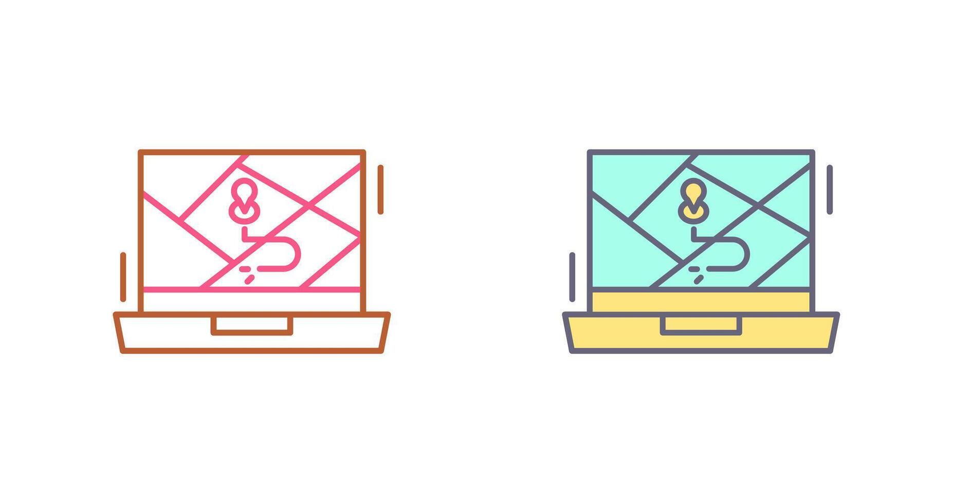 Google Map Icon Design vector