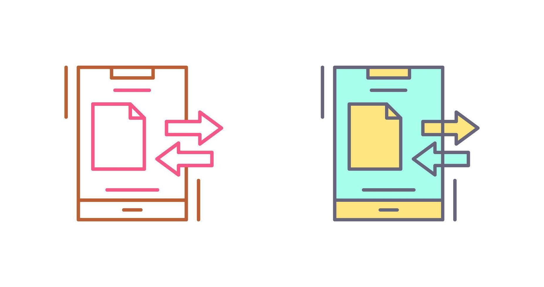 Data Transfer Icon Design vector