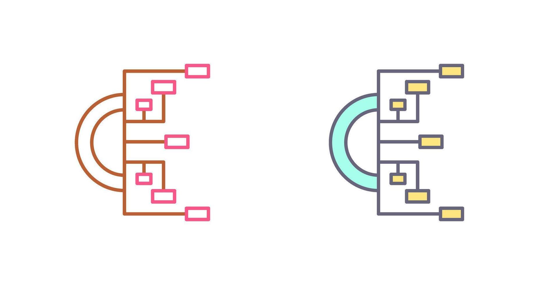 Flowchart Icon Design vector