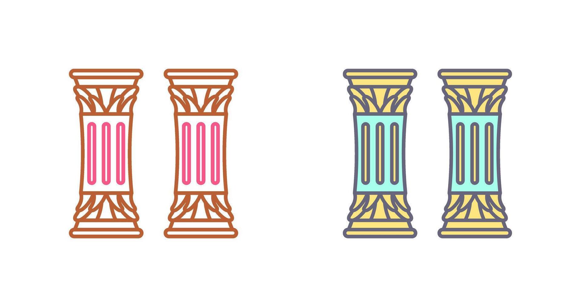 Column Icon Design vector