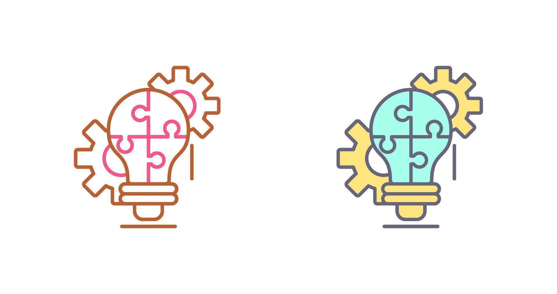 Problem Solving Icon Design vector