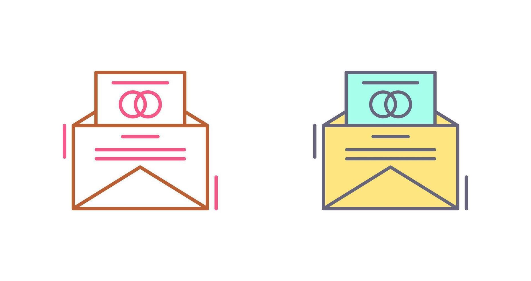 Invitation Card Icon Design vector