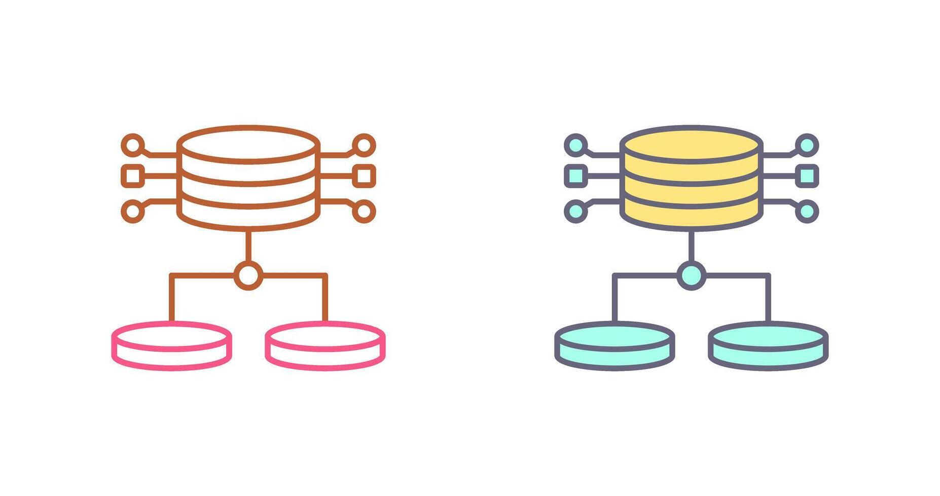 Structured Data Icon Design vector