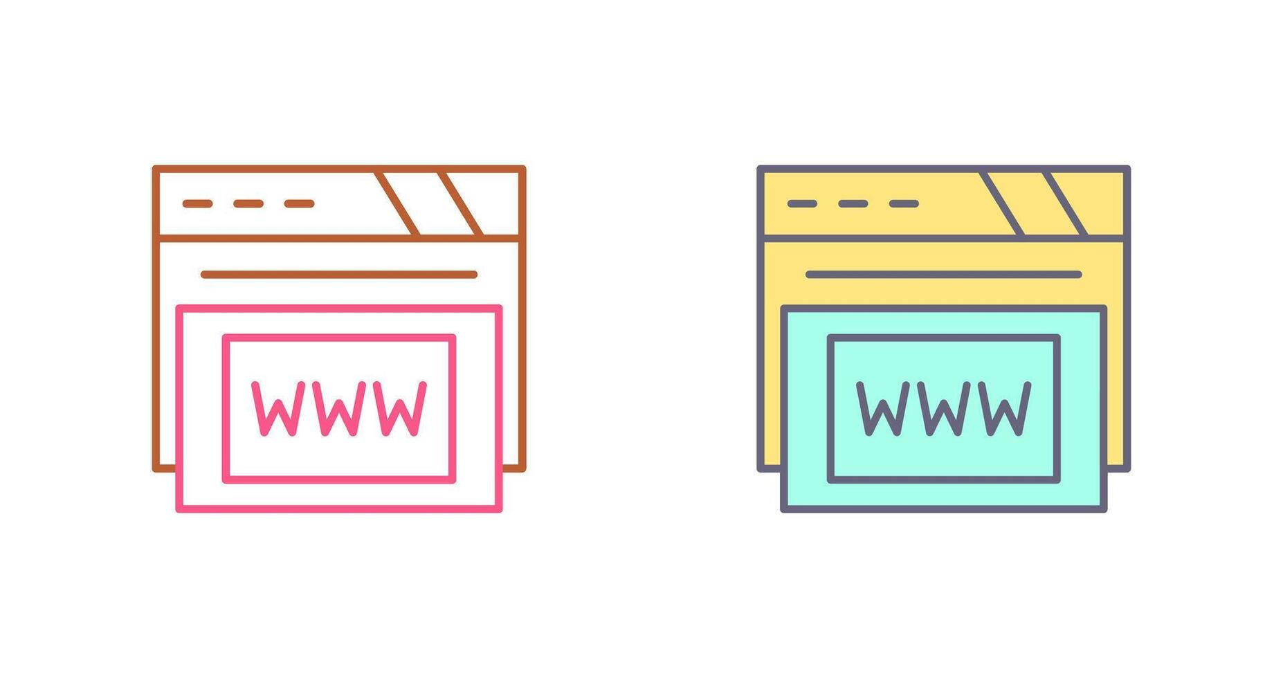 Www Icon Design vector