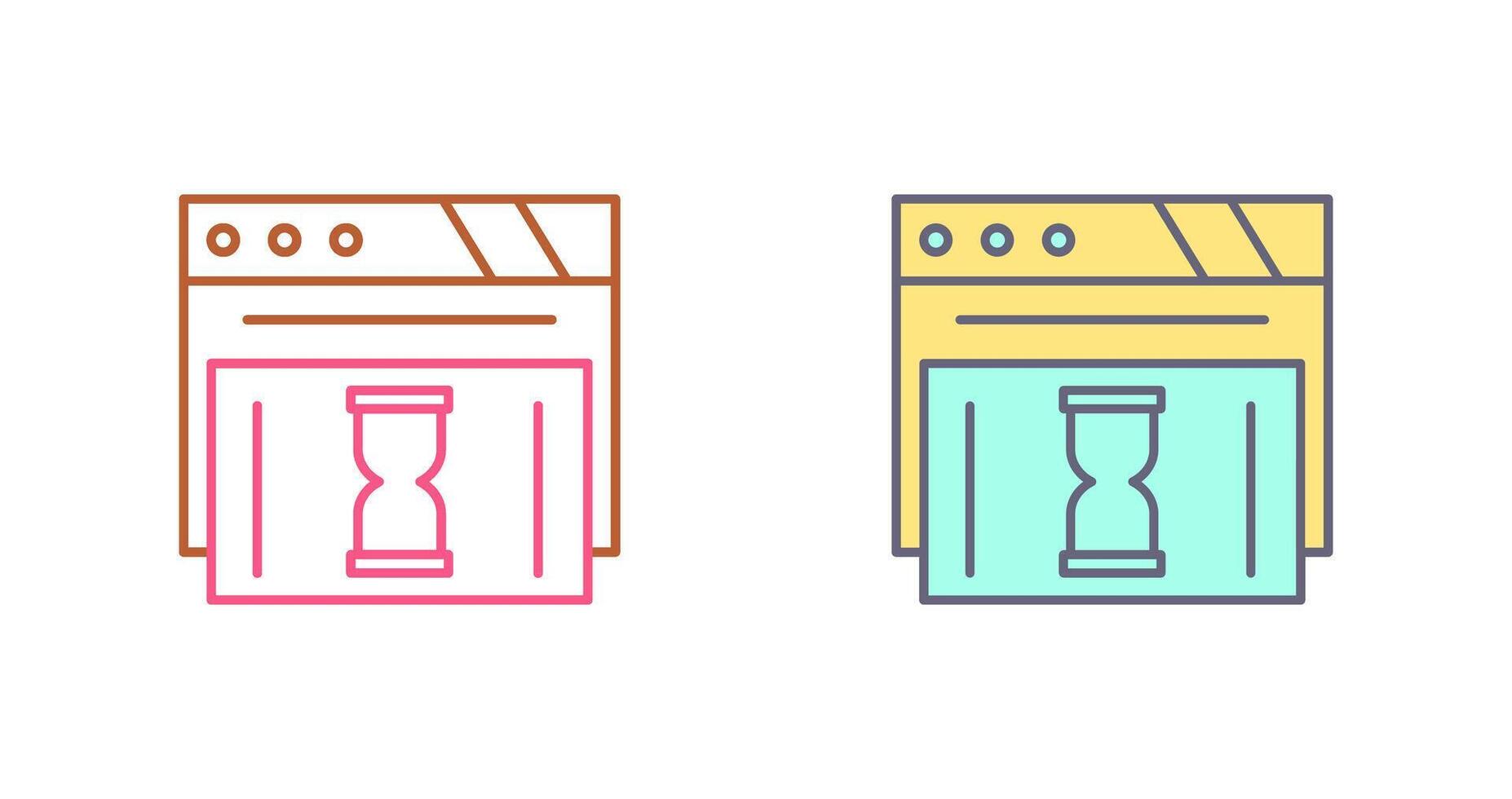 Waiting Icon Design vector
