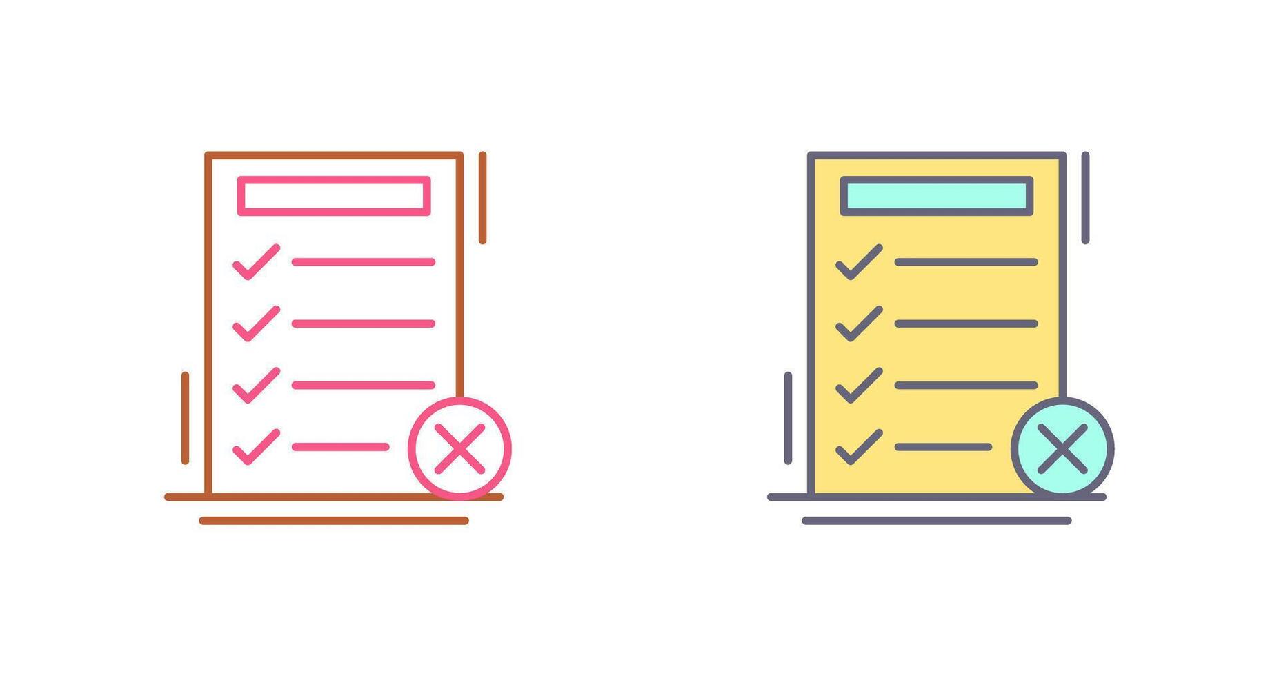 Fake List Icon Design vector