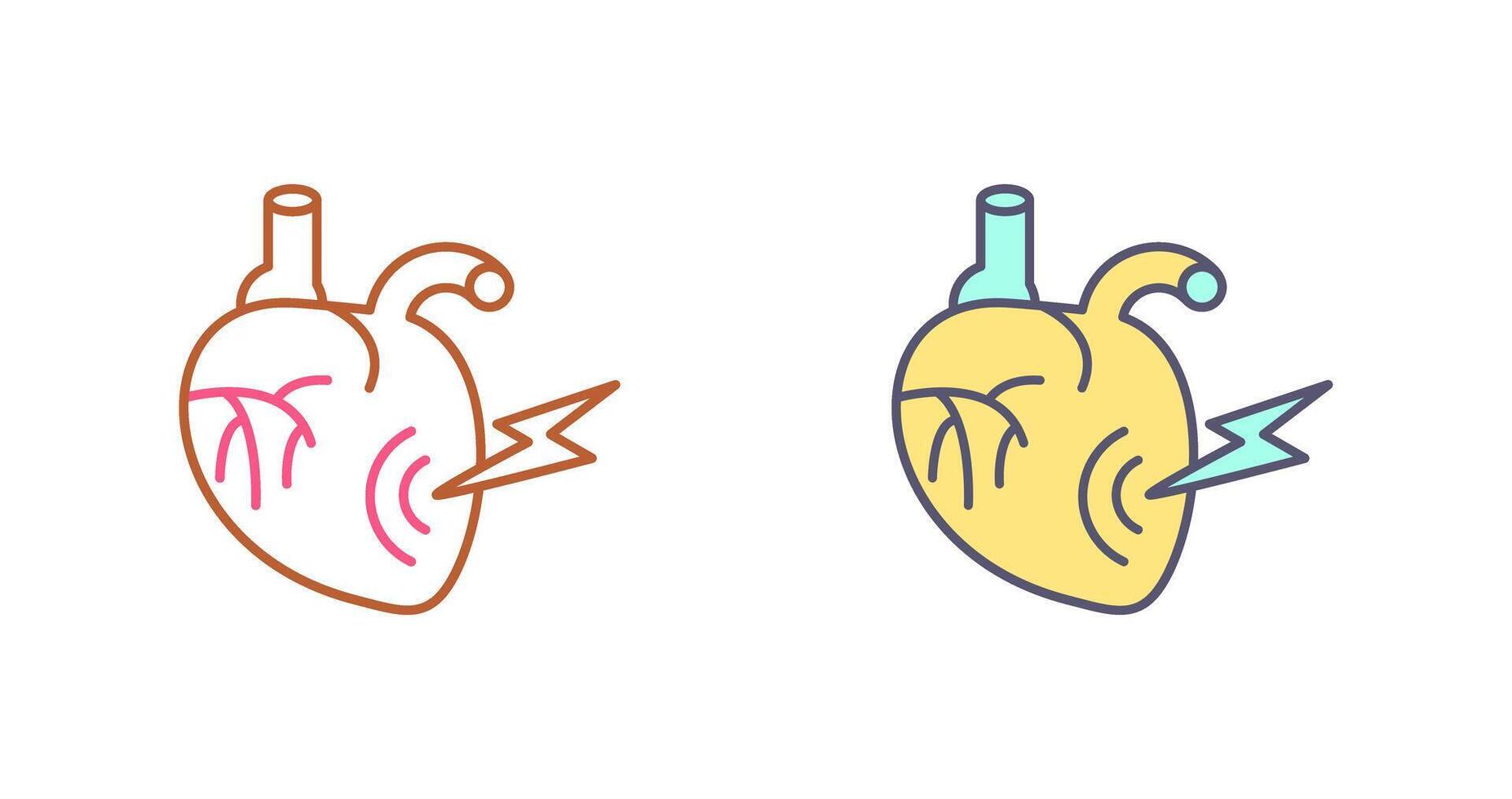 Heart Attack Icon Design vector