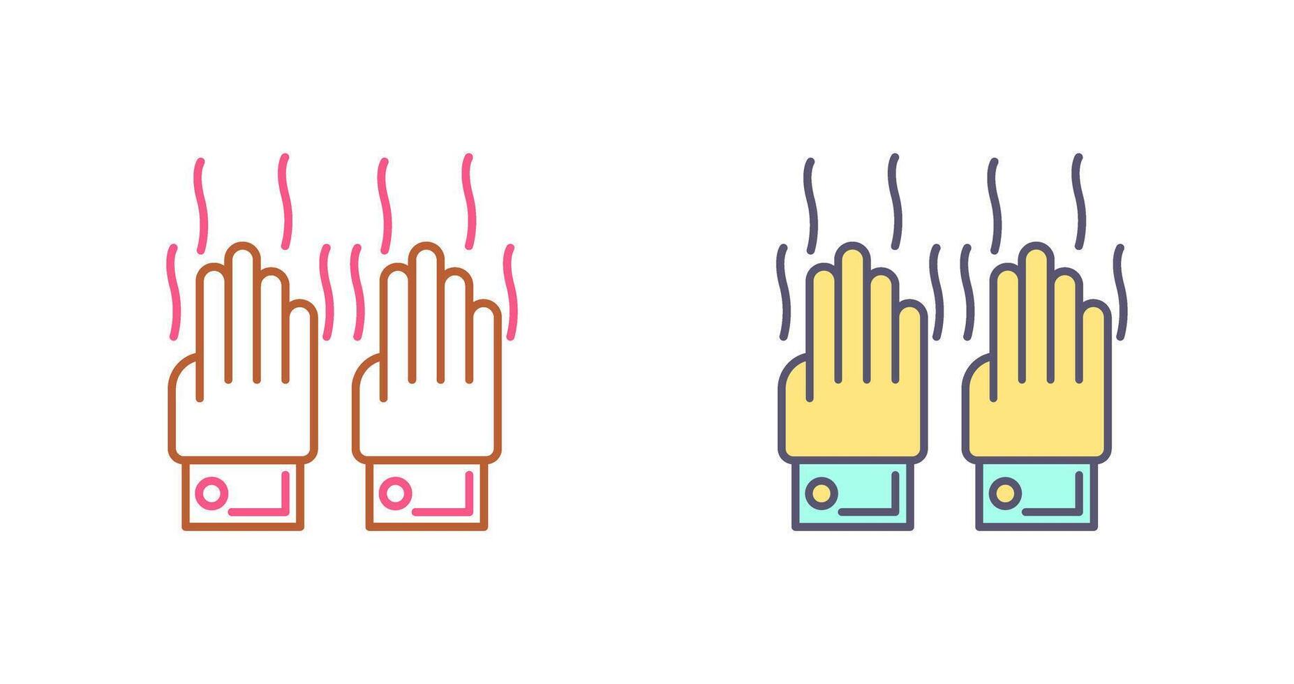 Smelly Hands Icon Design vector