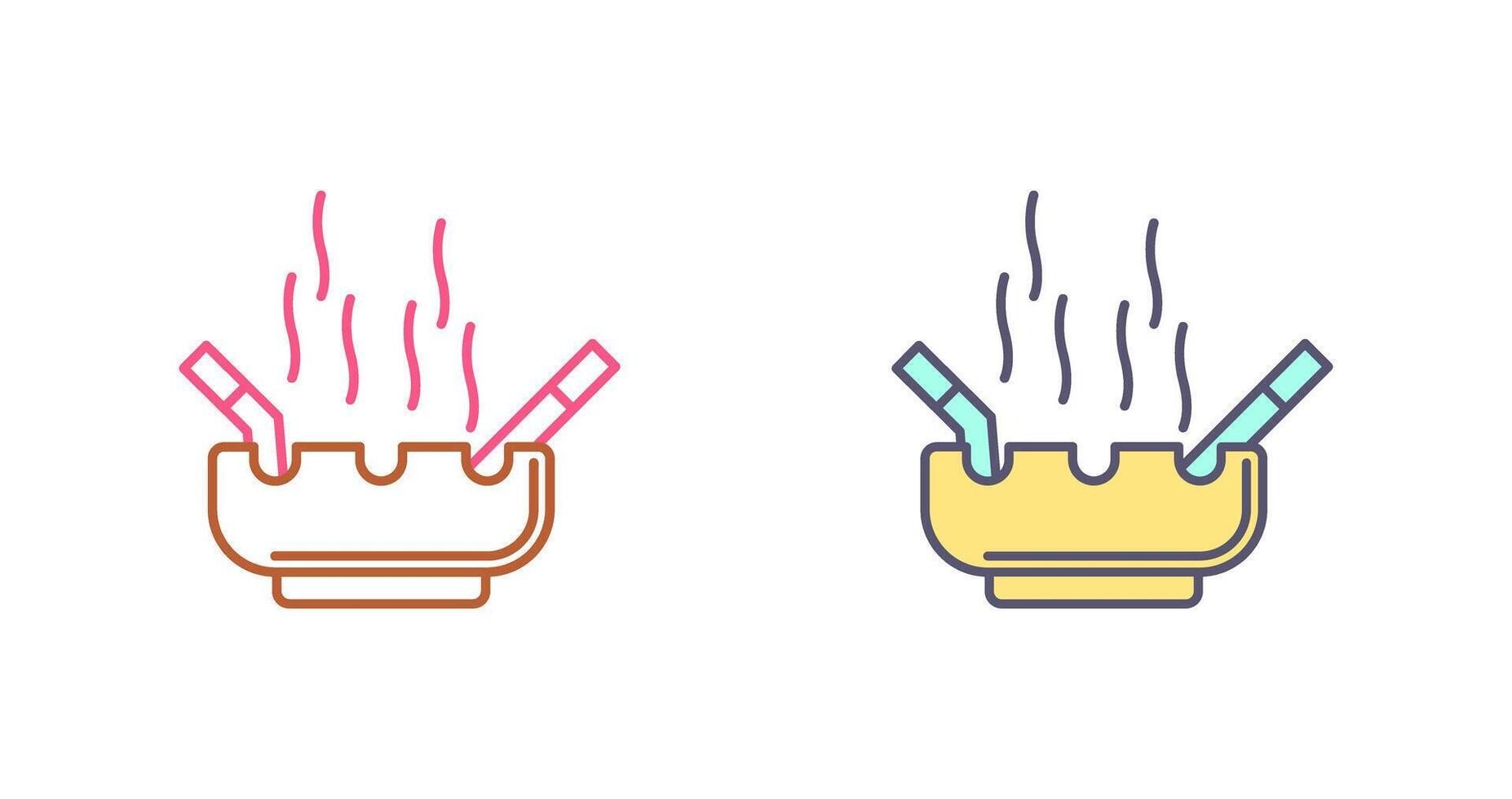 Ashtray Icon Design vector