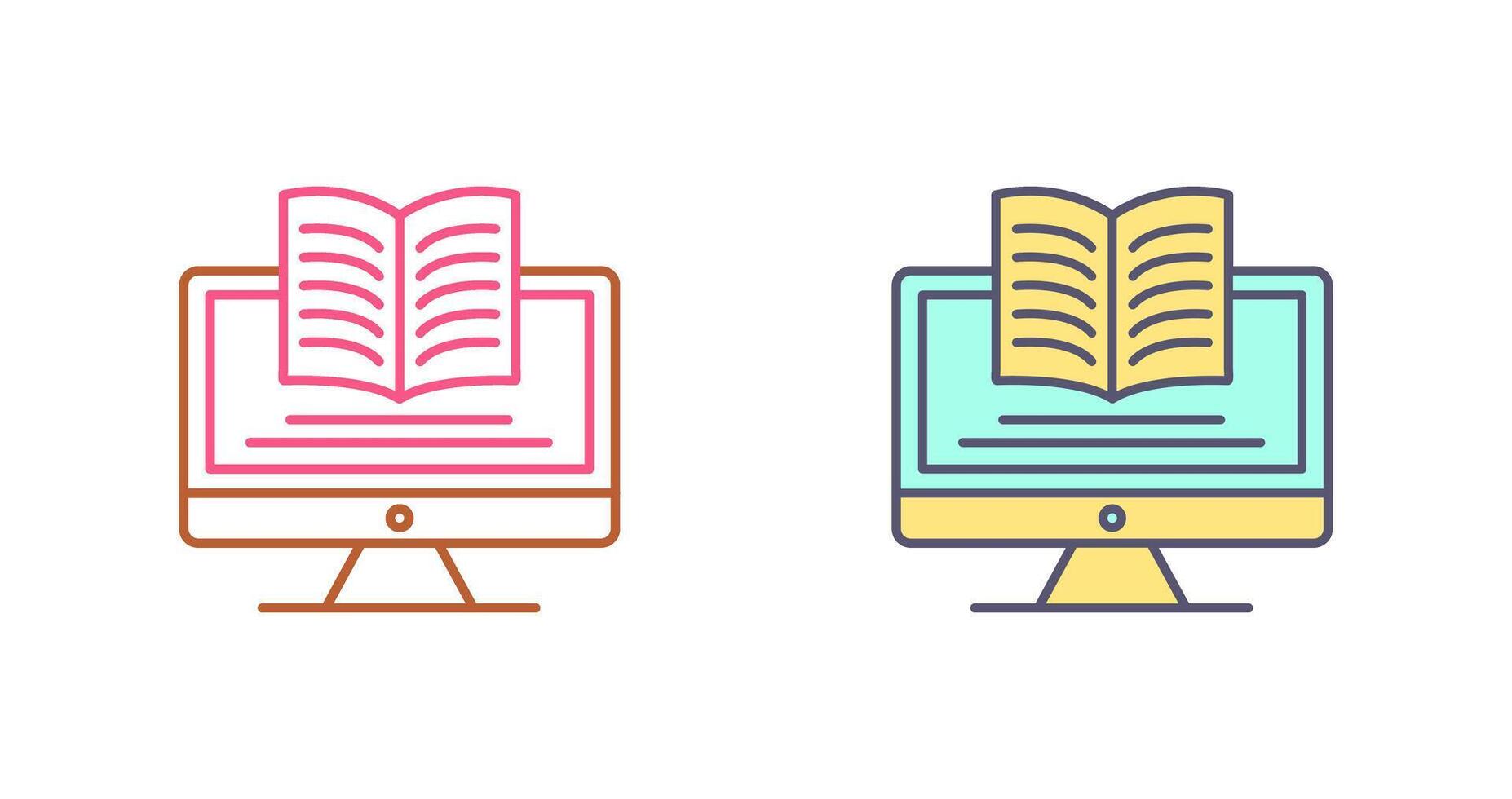 Digital Learning Icon Design vector