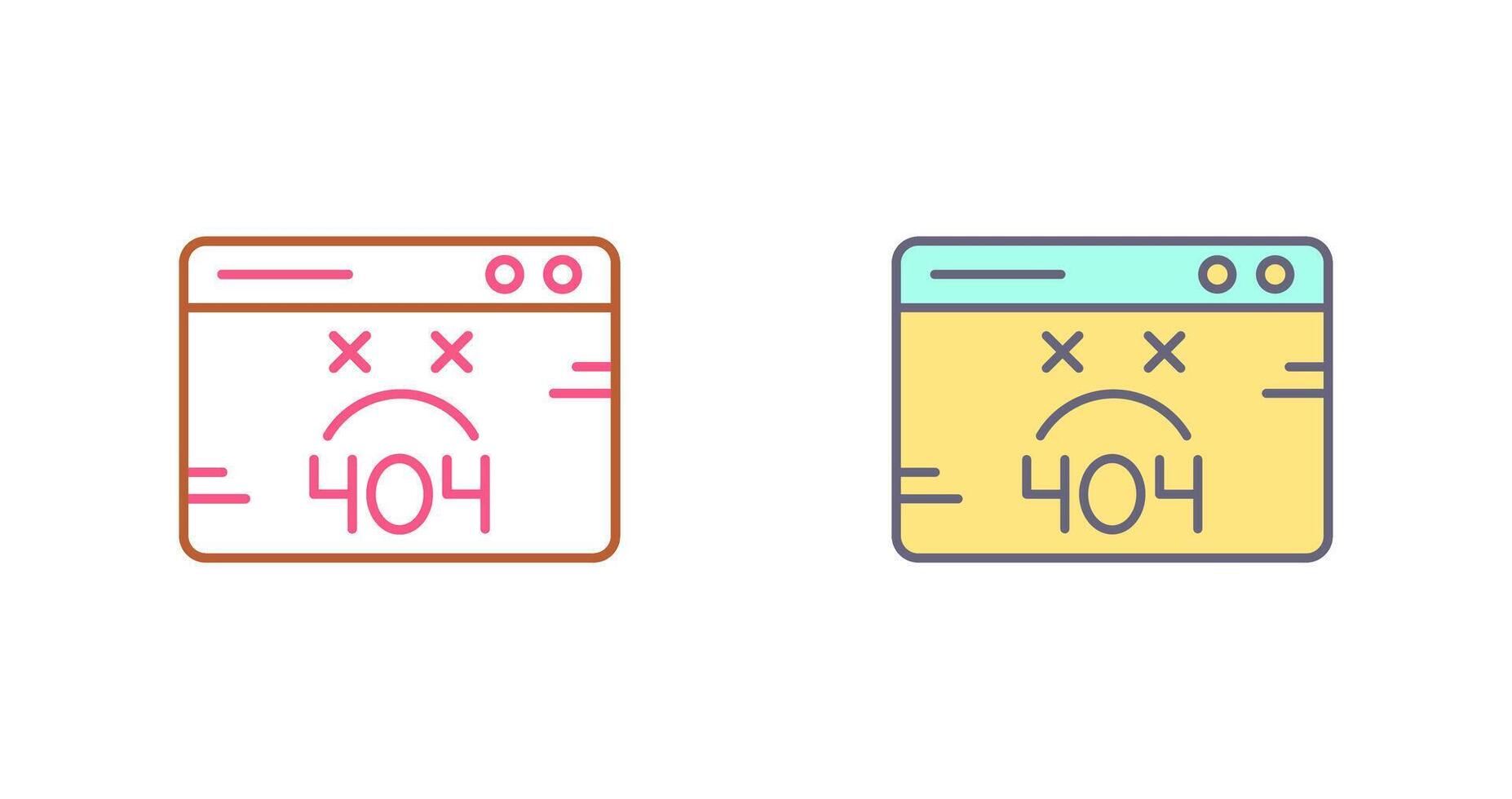 404 Error Icon Design vector