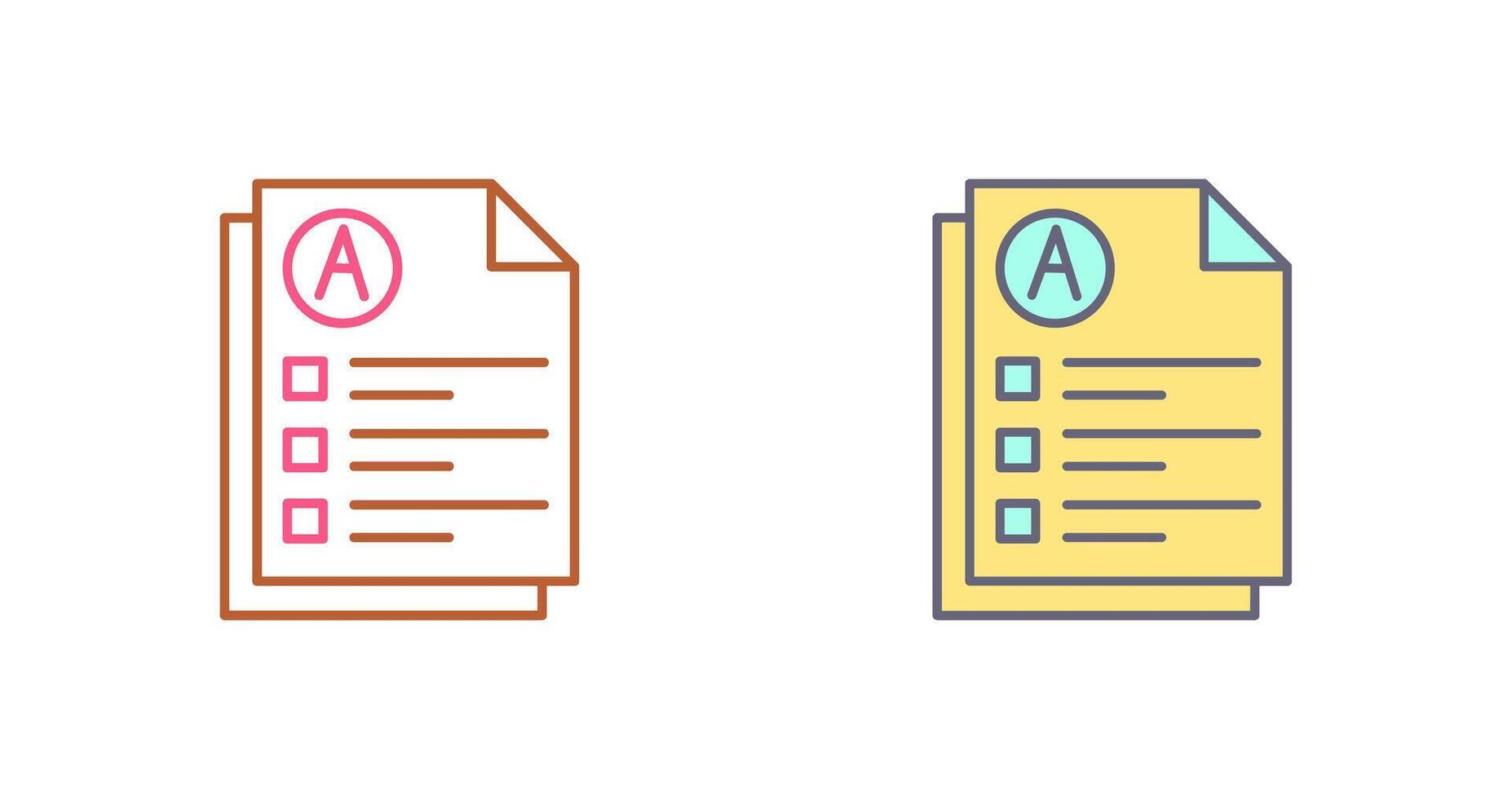 Exam Icon Design vector