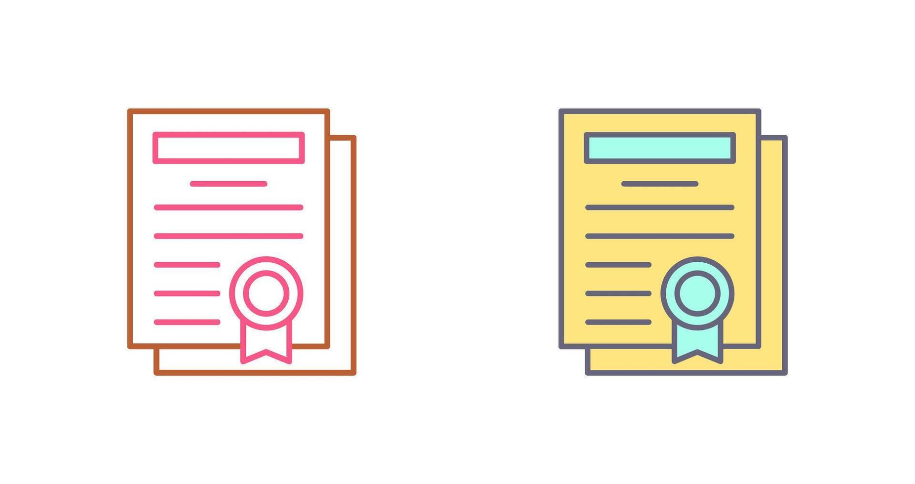Diploma Icon Design vector