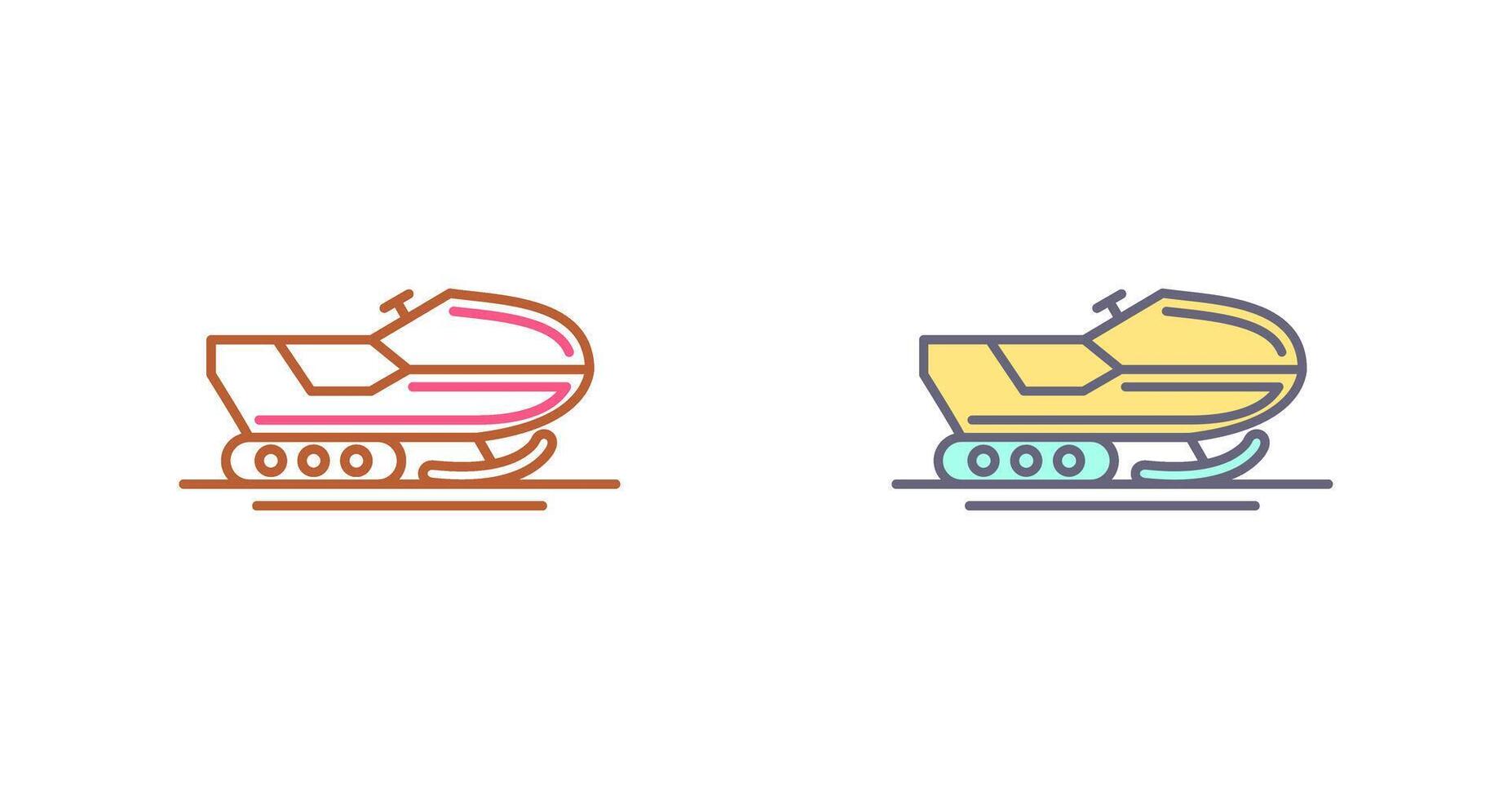 Snowmobile Icon Design vector