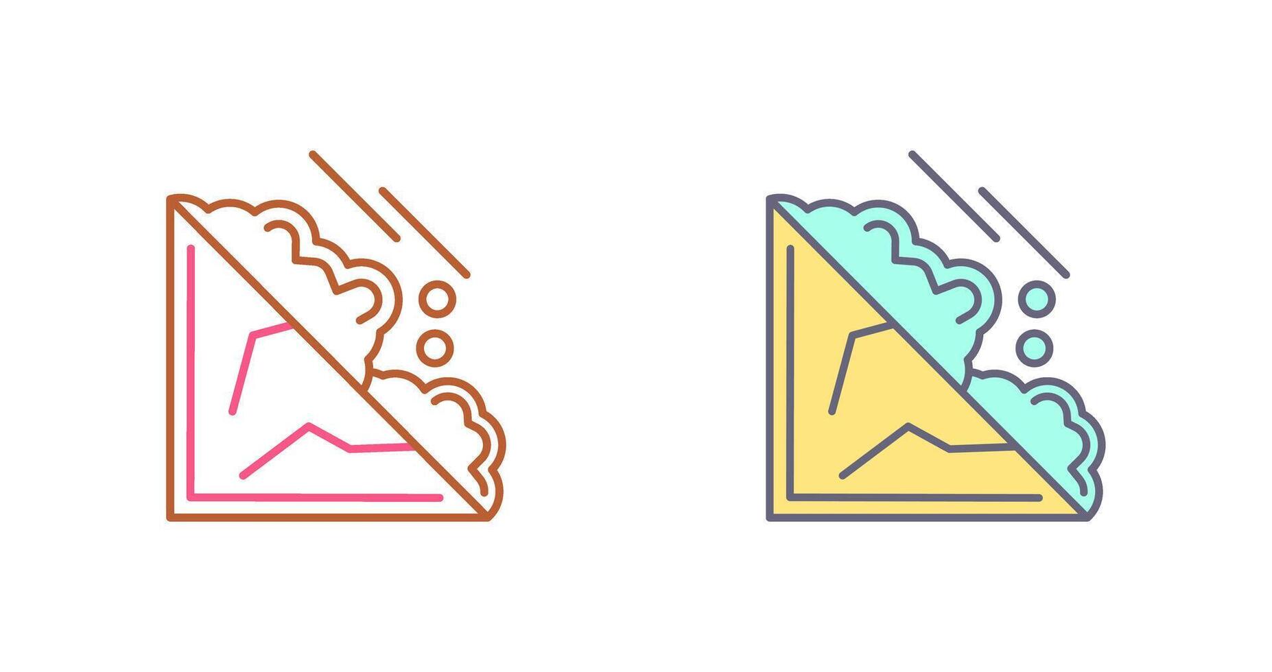 Avalanche Icon Design vector