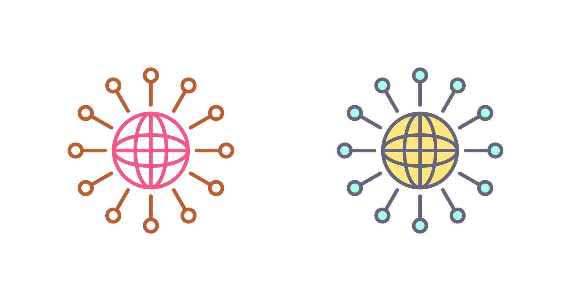 Networking Icon Design vector