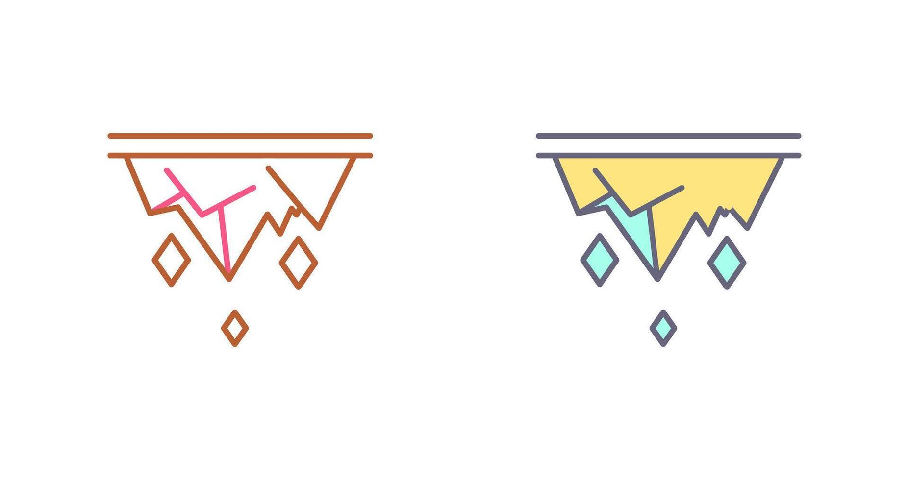 Icicle Icon Design vector