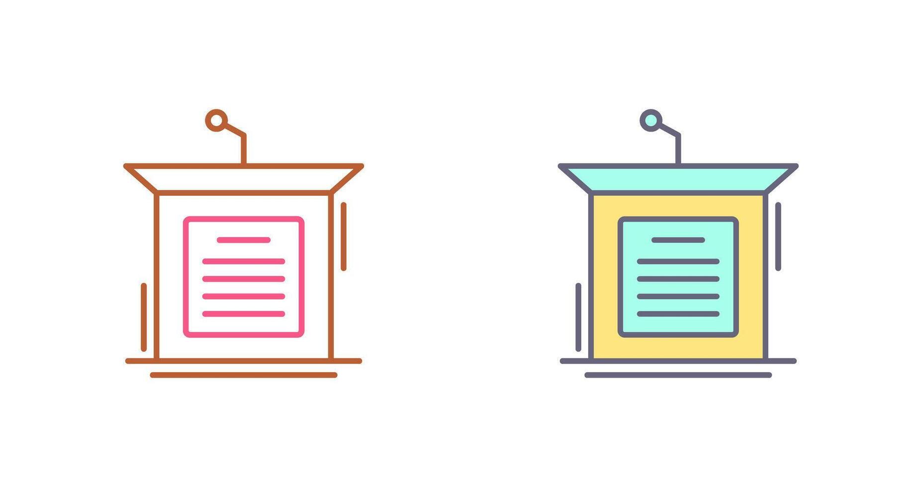 Podium Icon Design vector