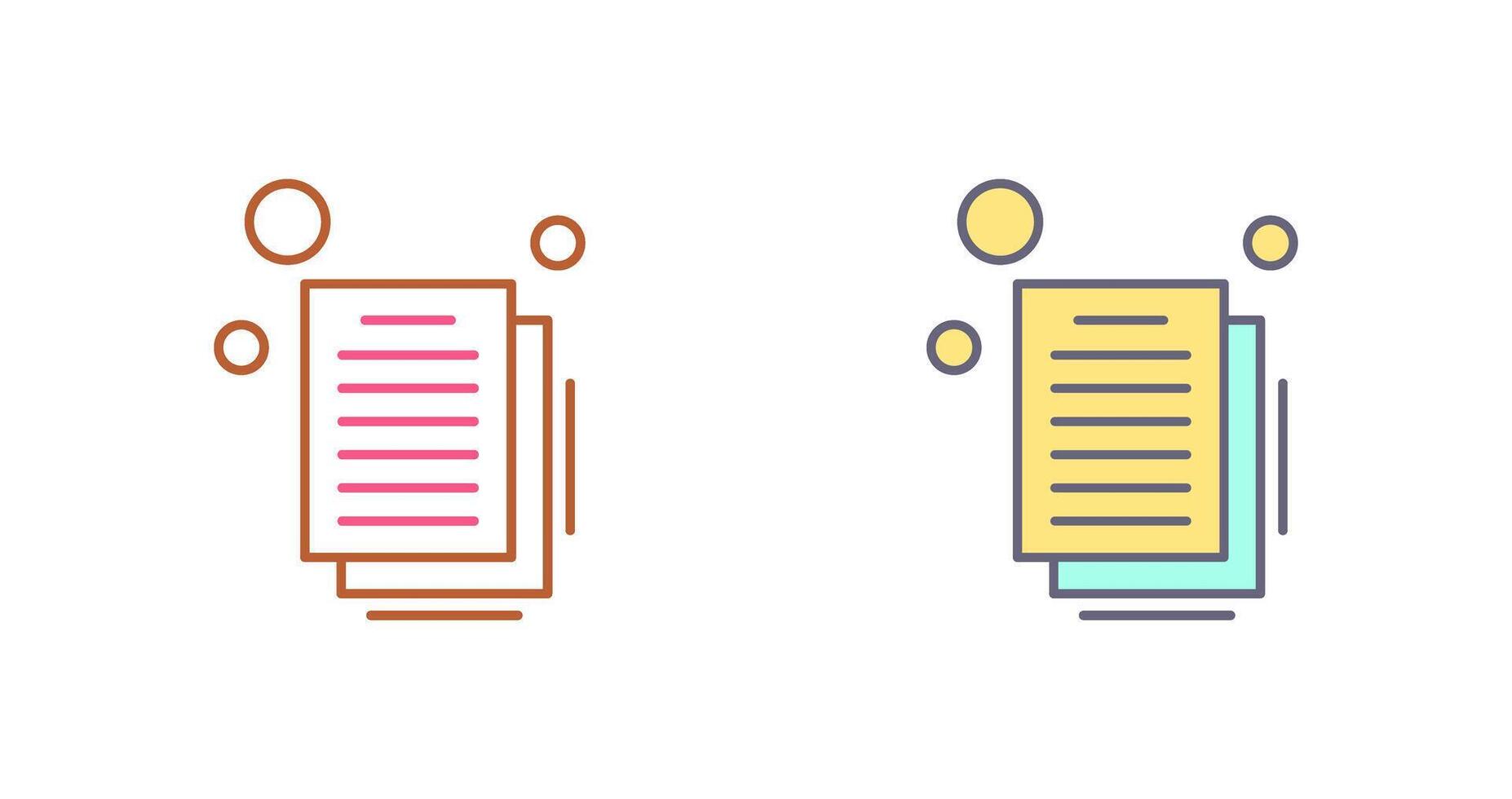 Document Icon Design vector