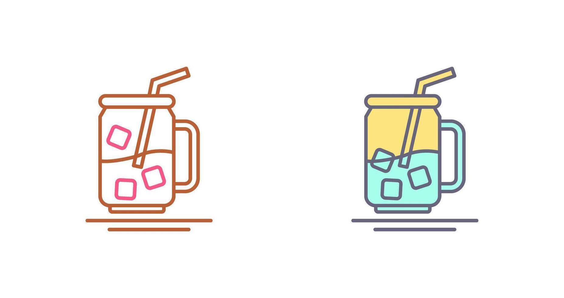 Iced Tea Icon Design vector