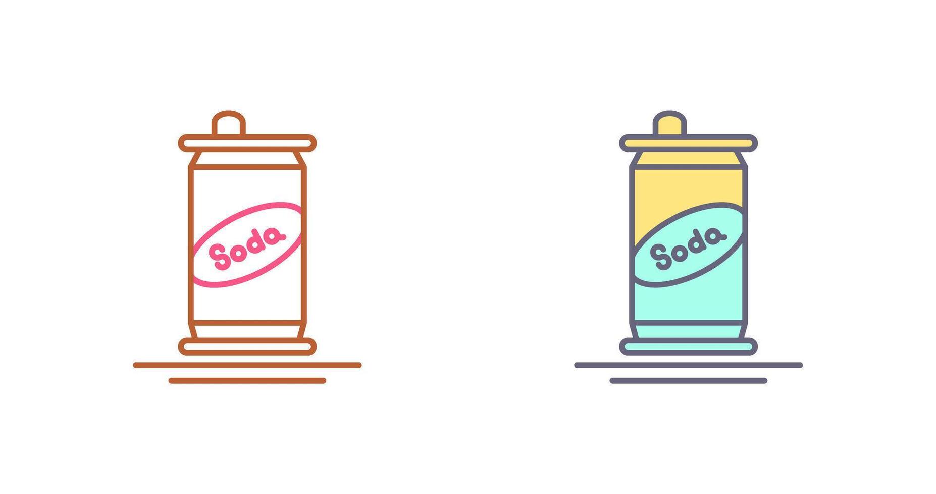 Soda Can Icon Design vector