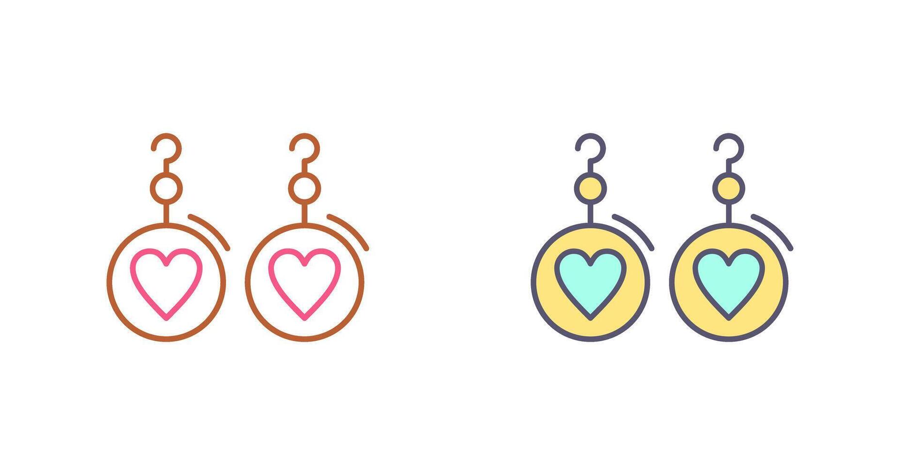 Earrings Icon Design vector