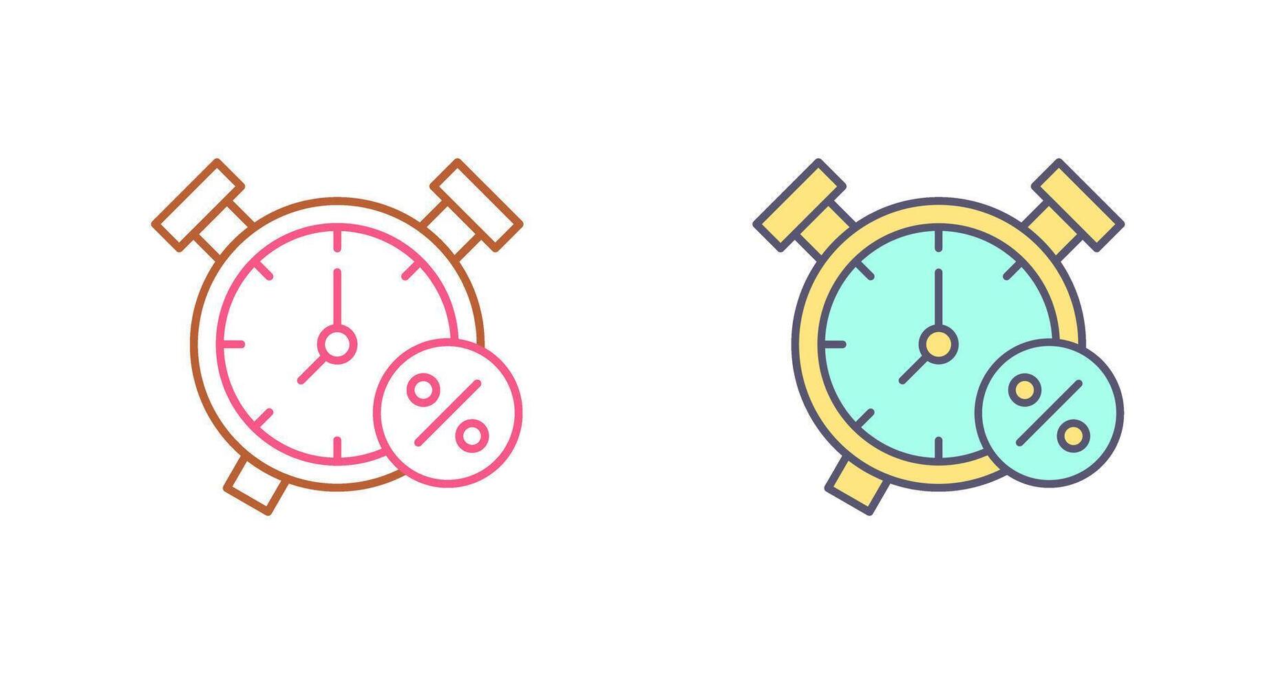Alarm Clock Icon Design vector