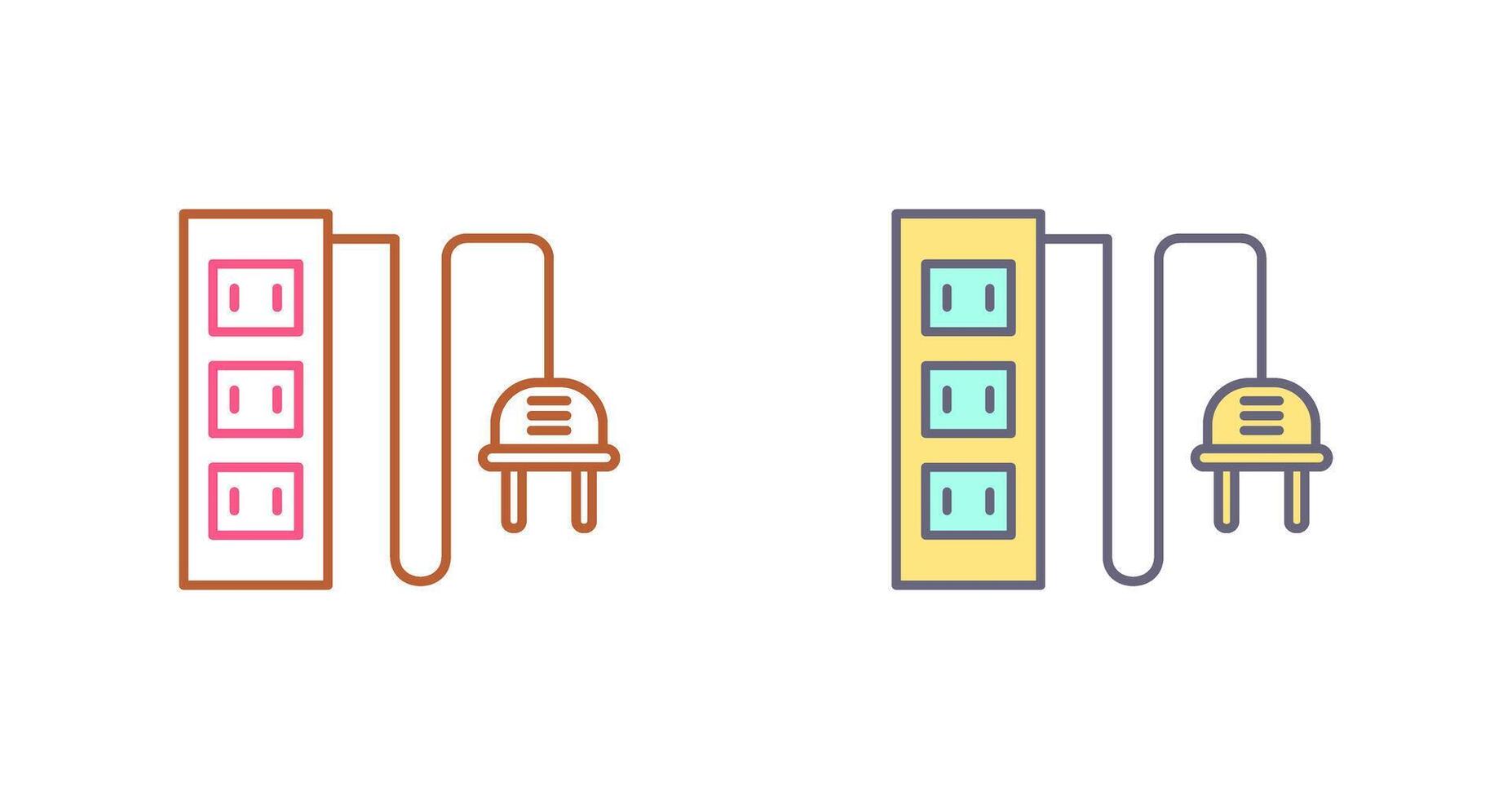 Power Socket Icon Design vector