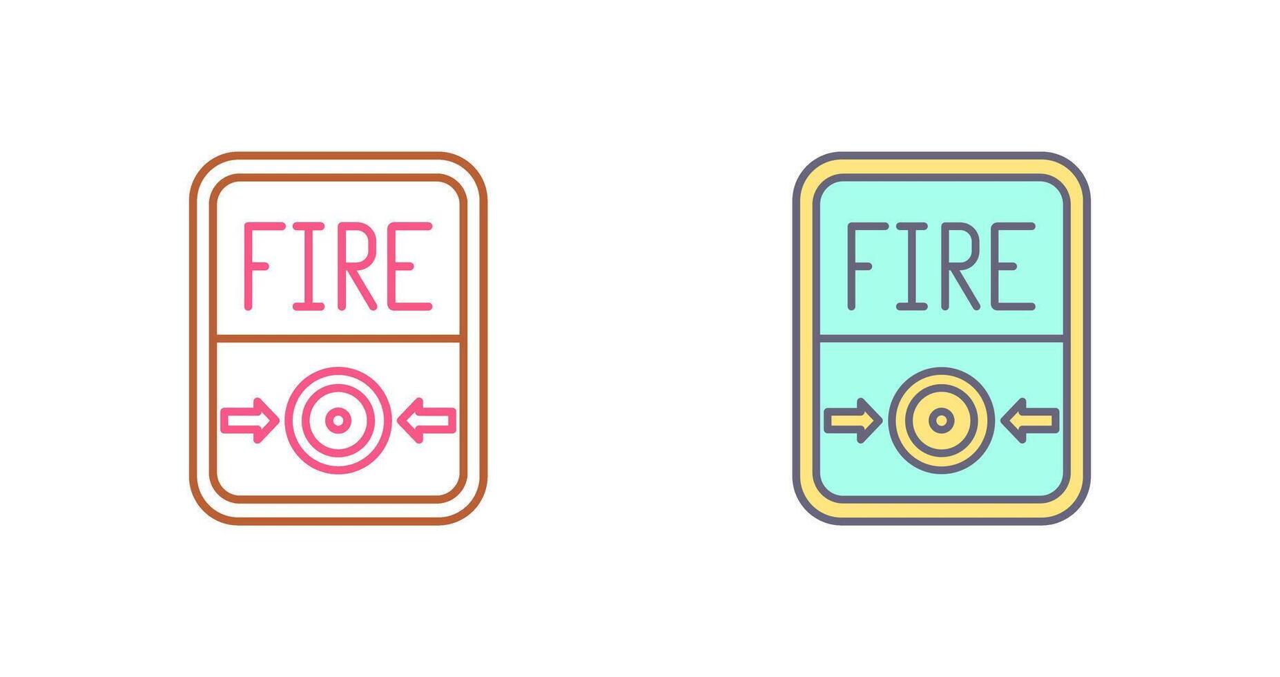 Fire Button Icon Design vector