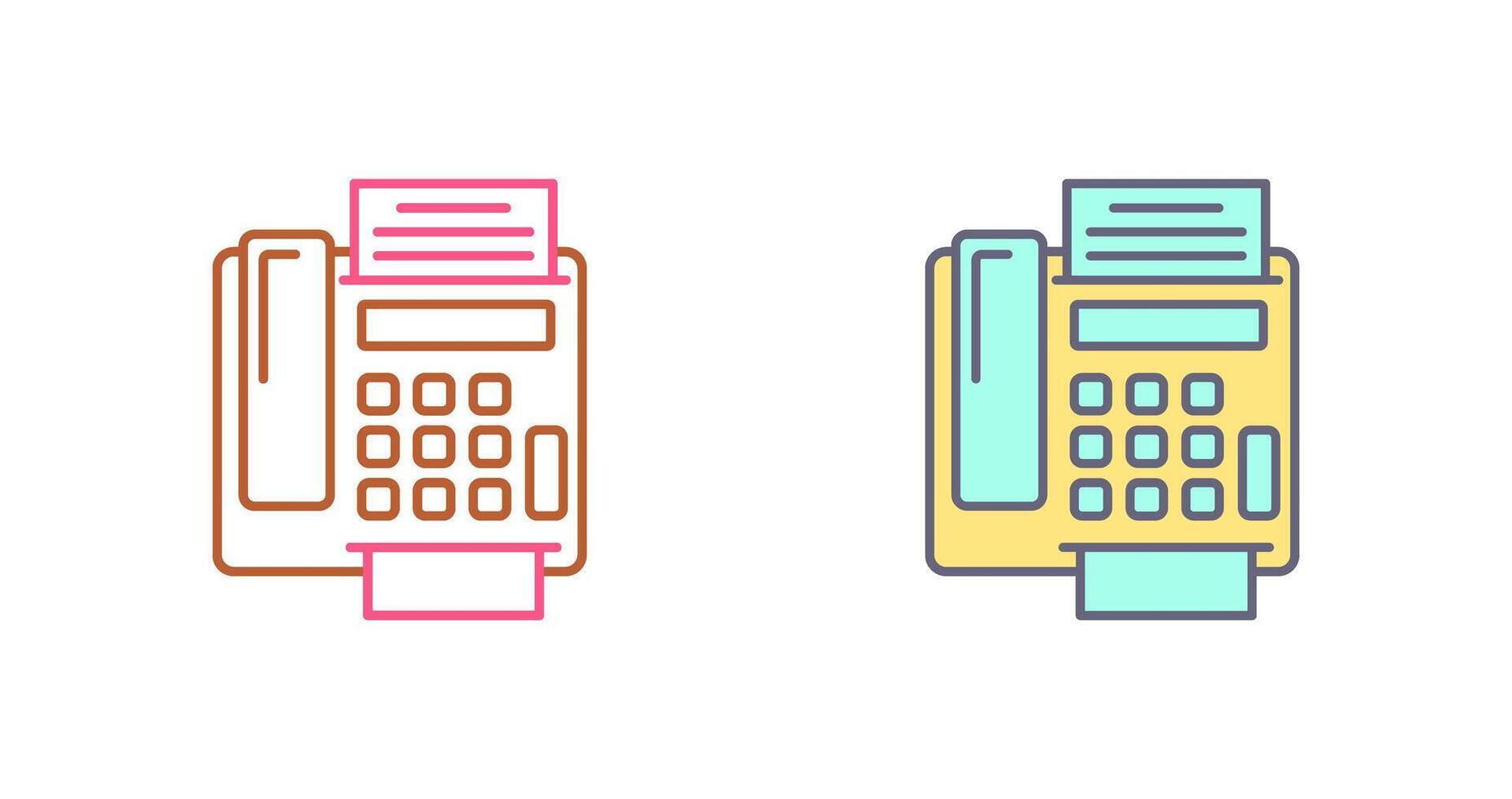 fax Machine Icon Design vector