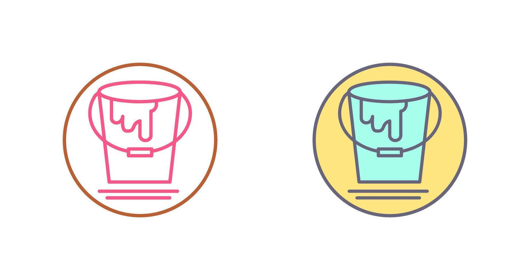 Paint Bucket Icon Design vector