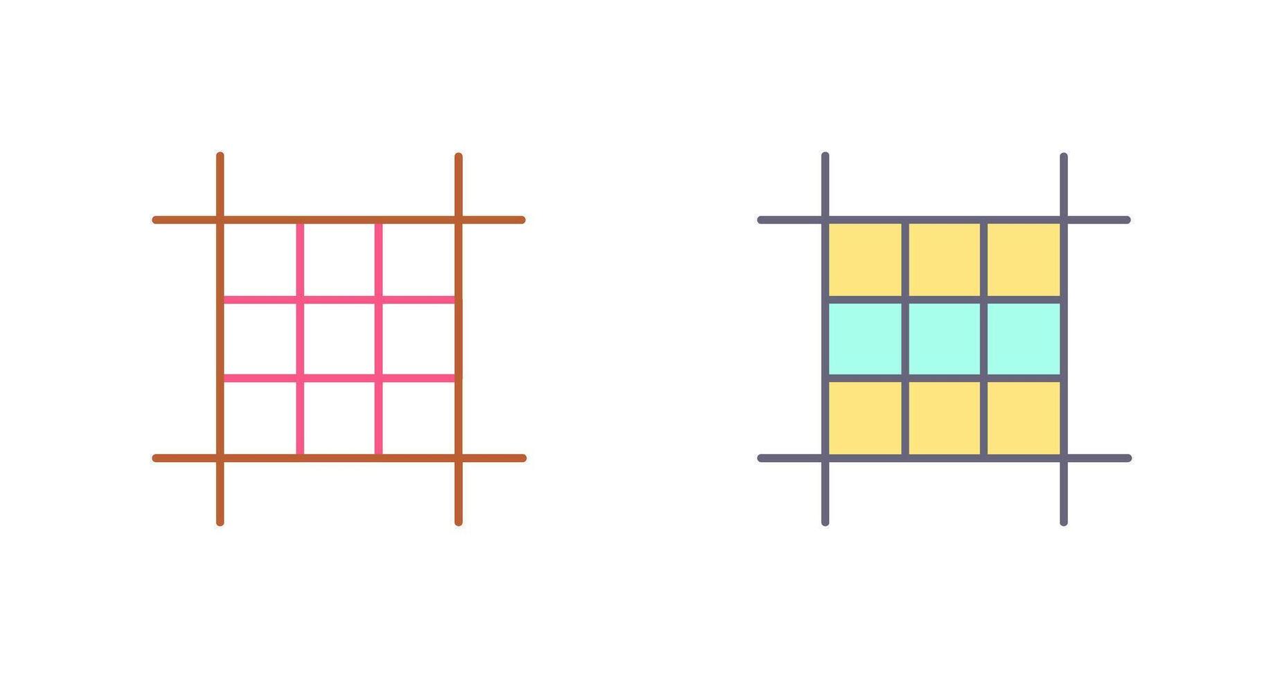 Square Layout Icon Design vector