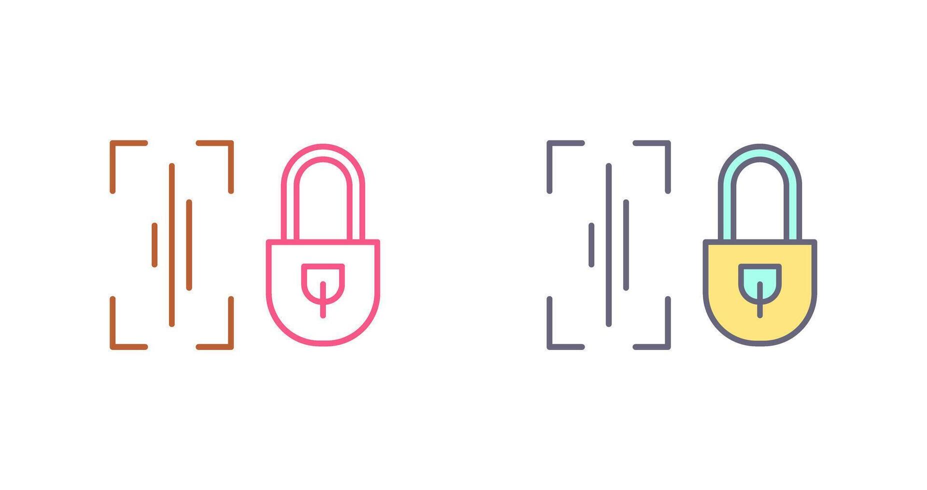 Voice Lock Icon Design vector