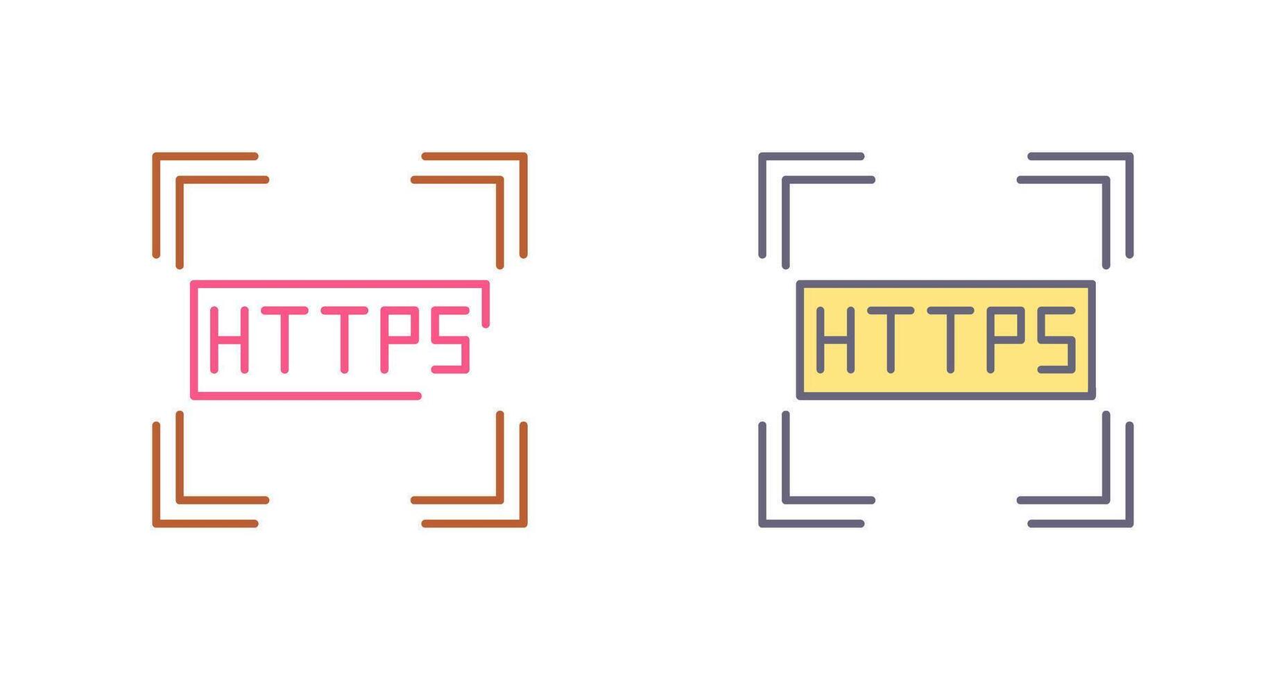 Https Icon Design vector