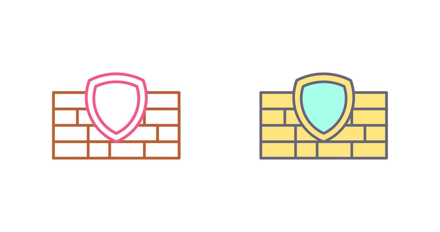 Firewall Icon Design vector