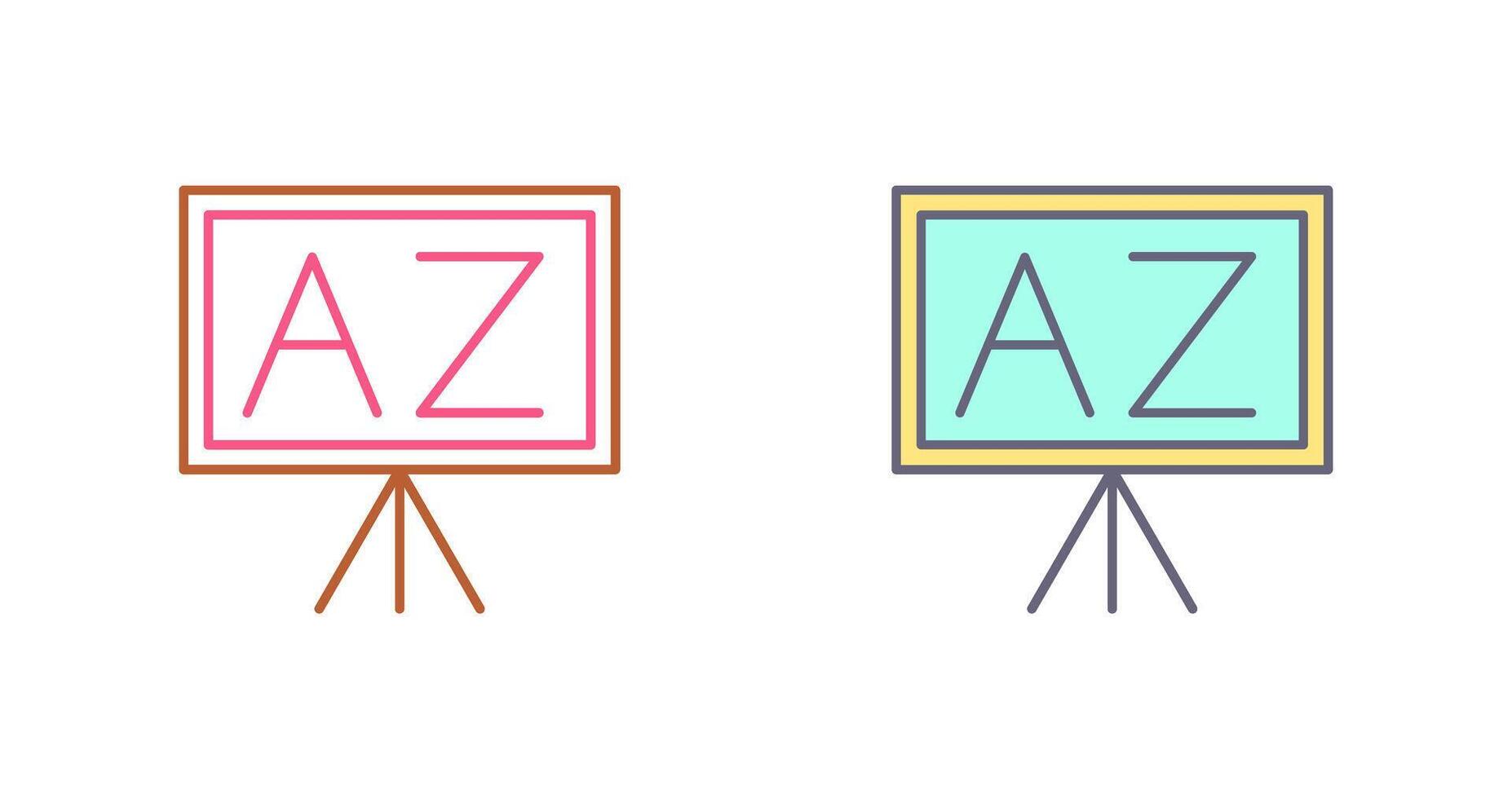 From A To Z Icon Design vector