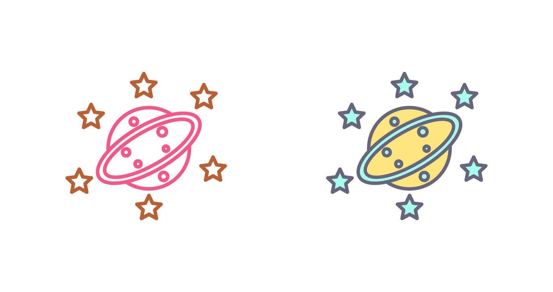 Saturn Icon Design vector