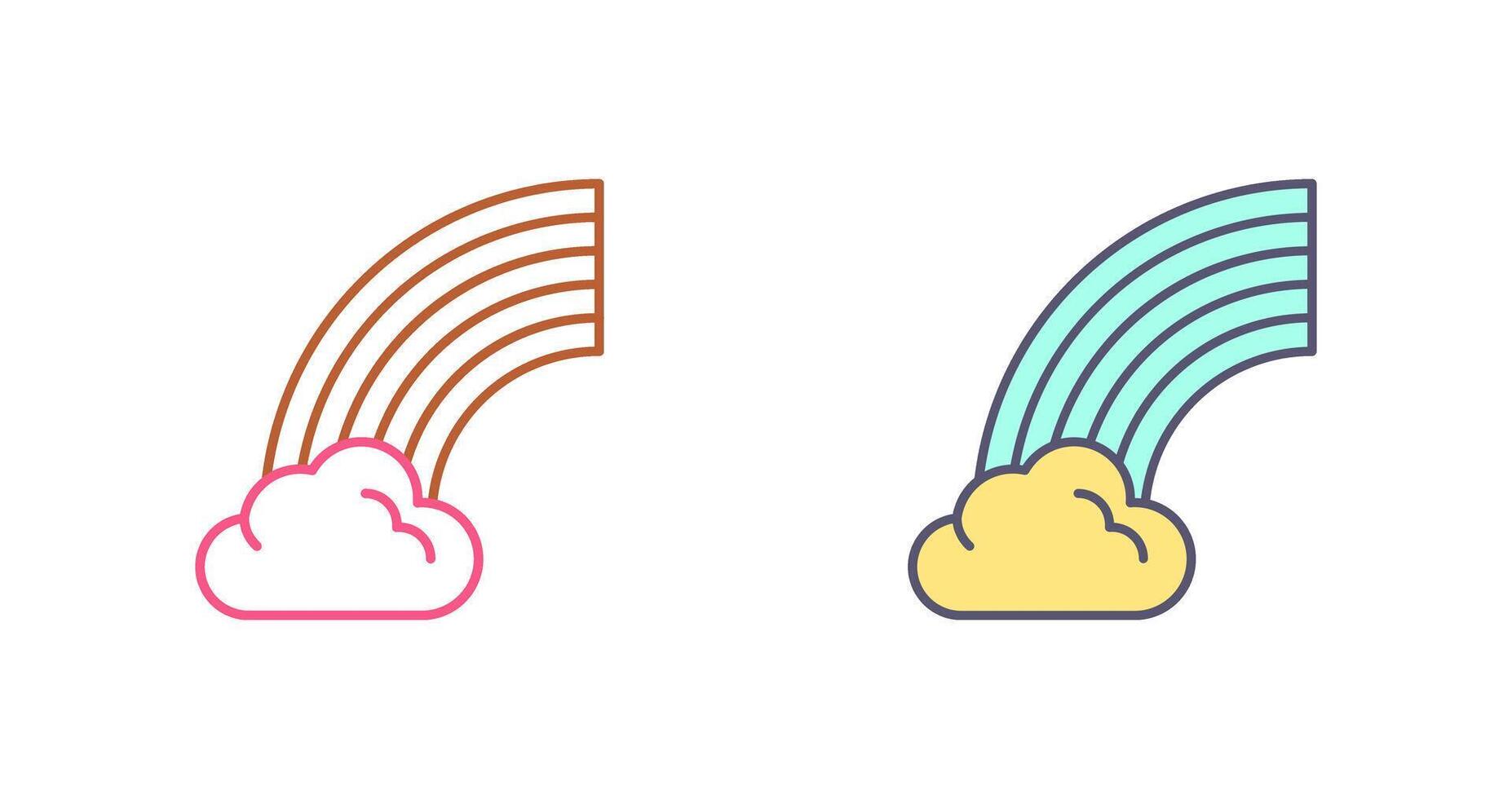 Rainbow Icon Design vector