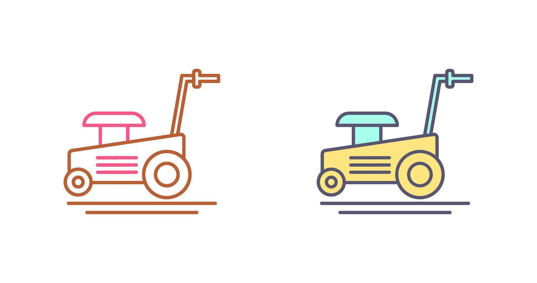 Lawn Mower Icon Design vector
