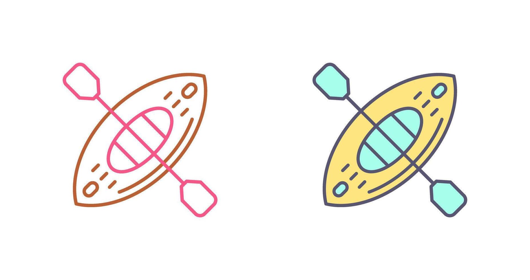 Kayak Icon Design vector