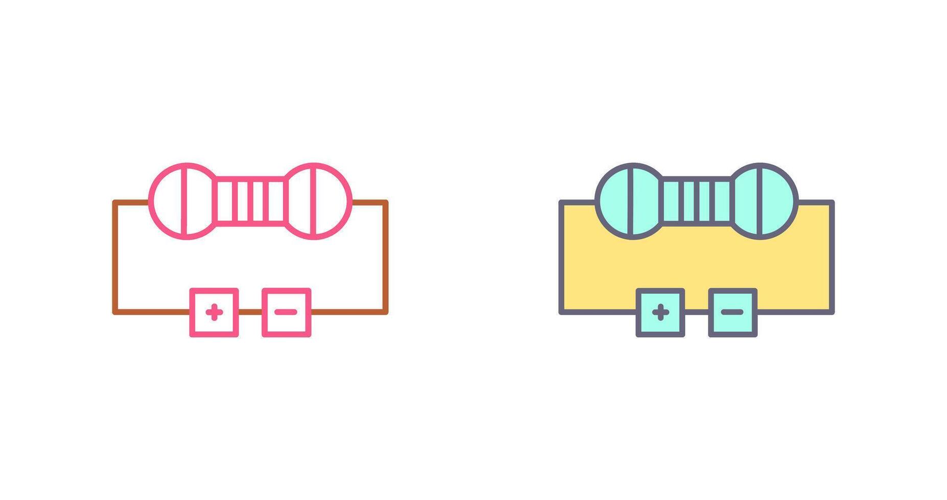 Resistor Icon Design vector