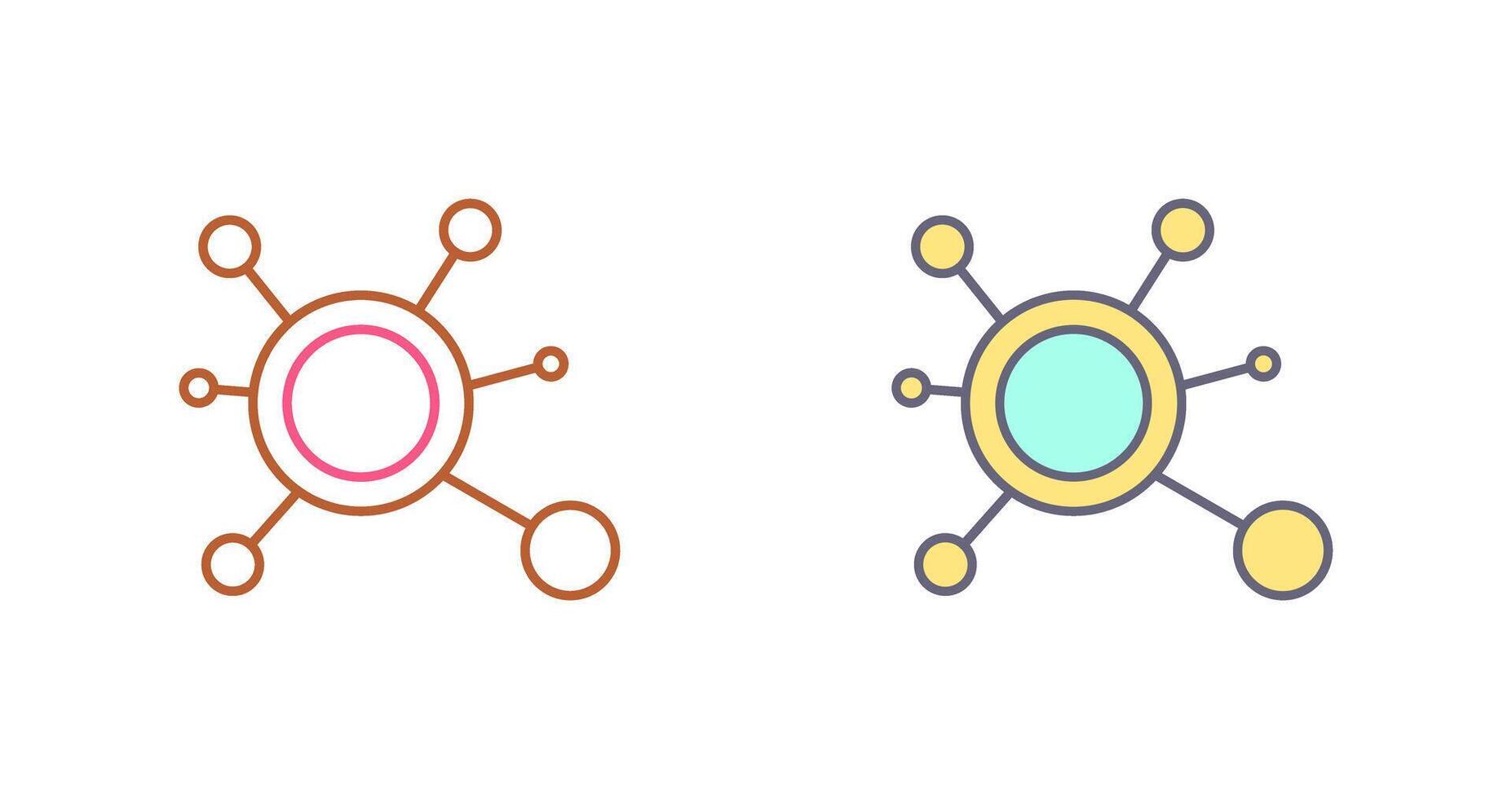 Molecule Icon Design vector