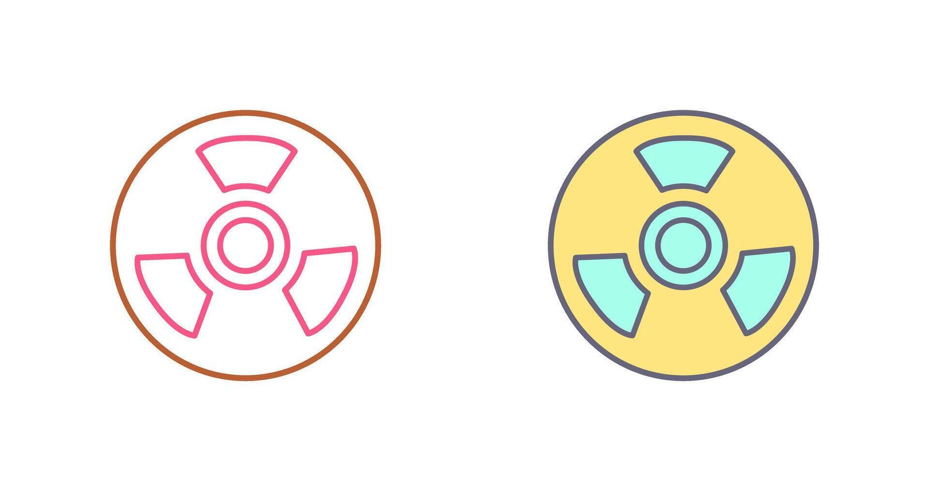 Nuclear Icon Design vector