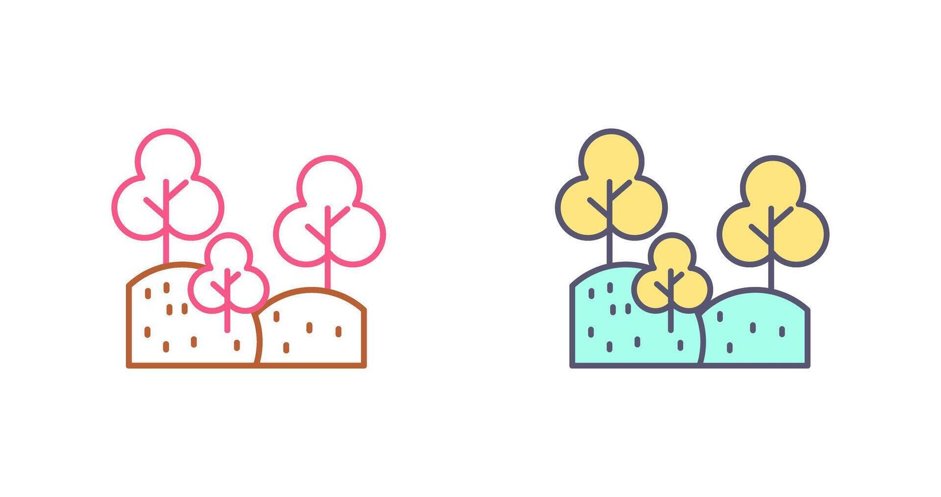 Forest Icon Design vector