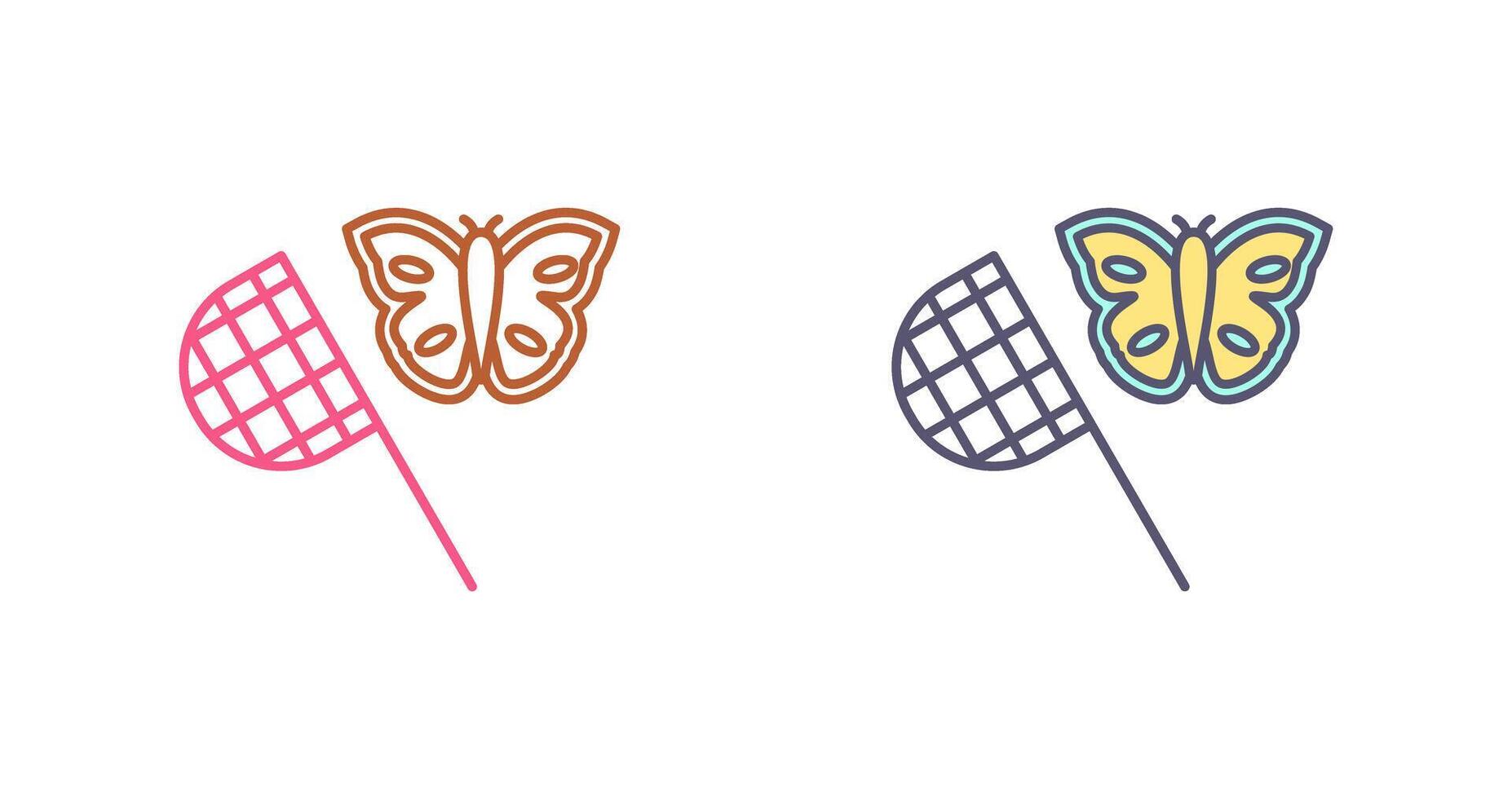 Butterfly Catcher Icon Design vector