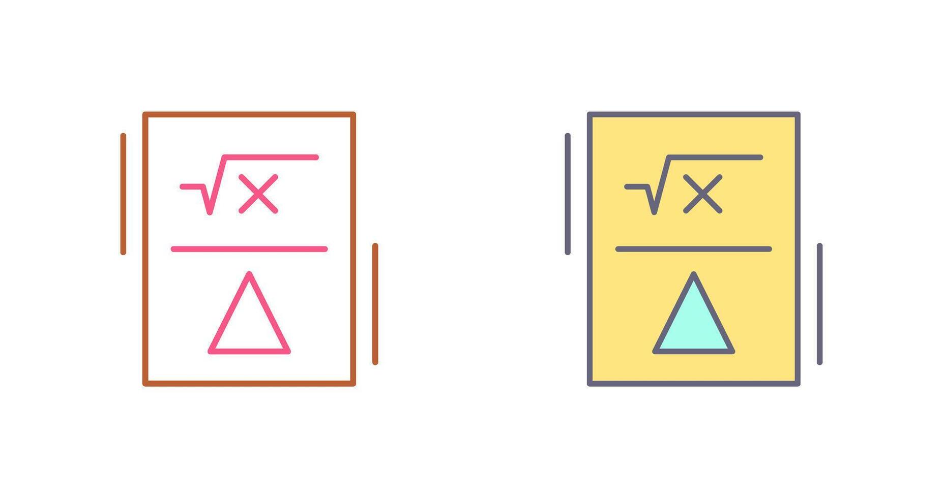 Formula Icon Design vector