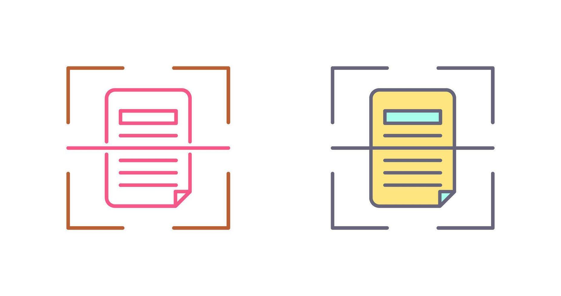 Scan Icon Design vector