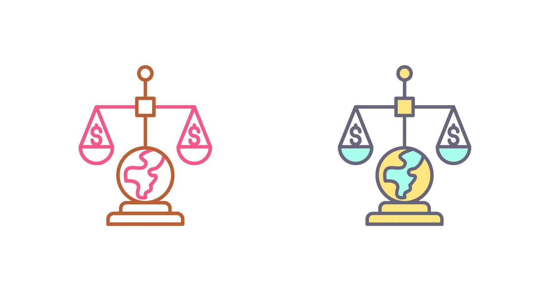 International Law Icon Design vector