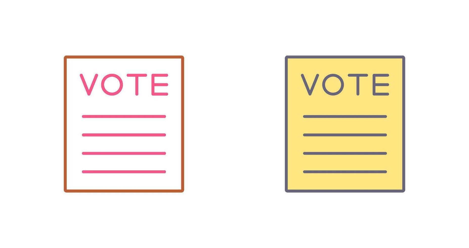 Vote Icon Design vector